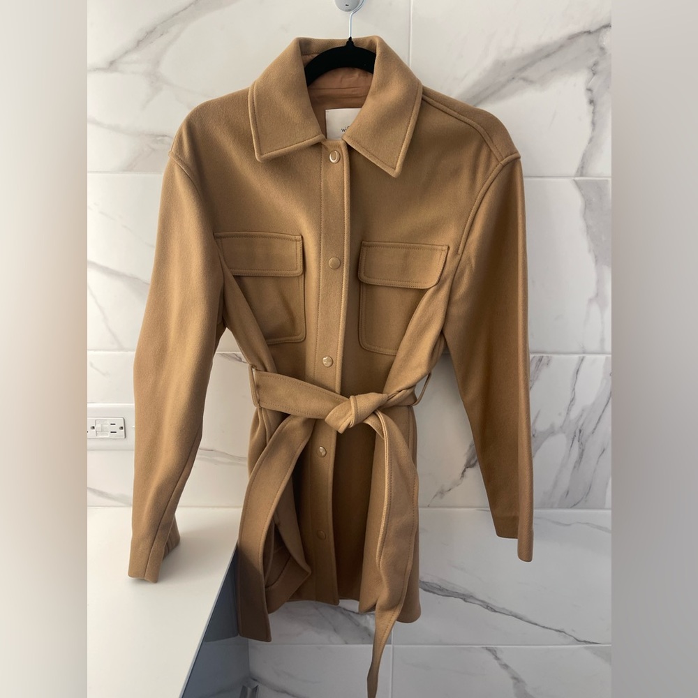 Wilfred Belted Shirt Jacket